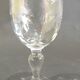Lot de neuf verres à liqueur cristal gravé, modèle emma. début xxe s/vintage/thouvenin vierzon