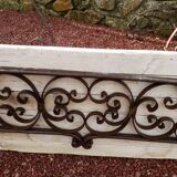 Wrought iron headboard