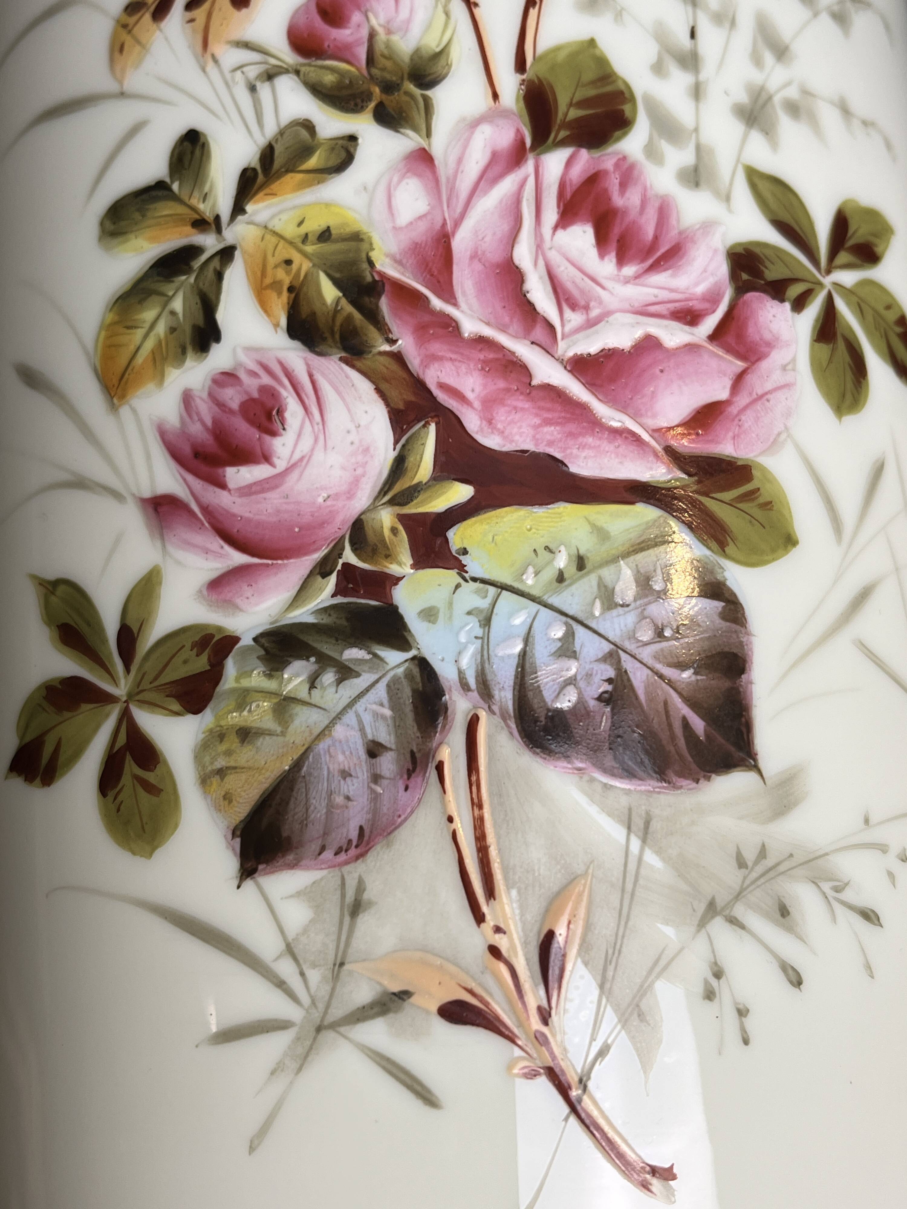 Large hand-painted porcelain vase, 20th century