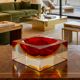1960s Mid-Century Modern Flavio Poli for Seguso Sommerso Murano Glass Bowl