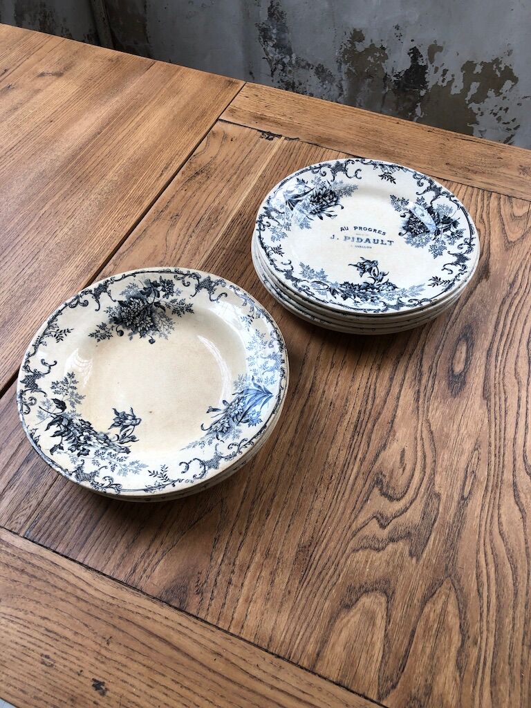 10 plates Terre de Fer Floreal Boulenger