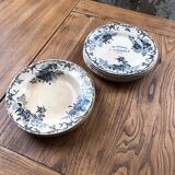 Set de 10 assiettes Terre de Fer Floreal Boulenger