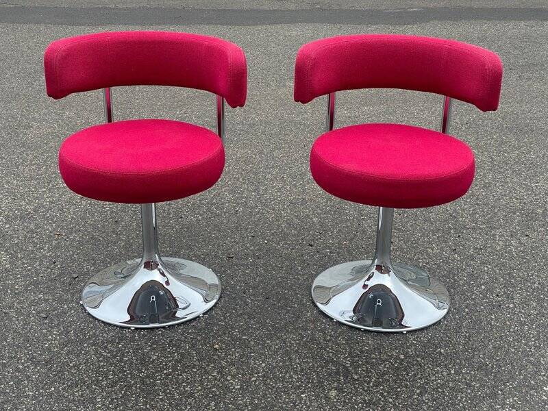 Set of modernist swivel chairs attributed to Börje Johanson for Johanson Design, 1976
