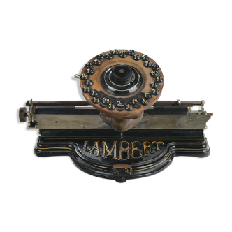 Lambert typewriter from 1884