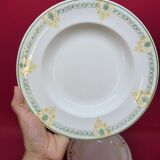 Longwy Longpré 4 old earthenware plates