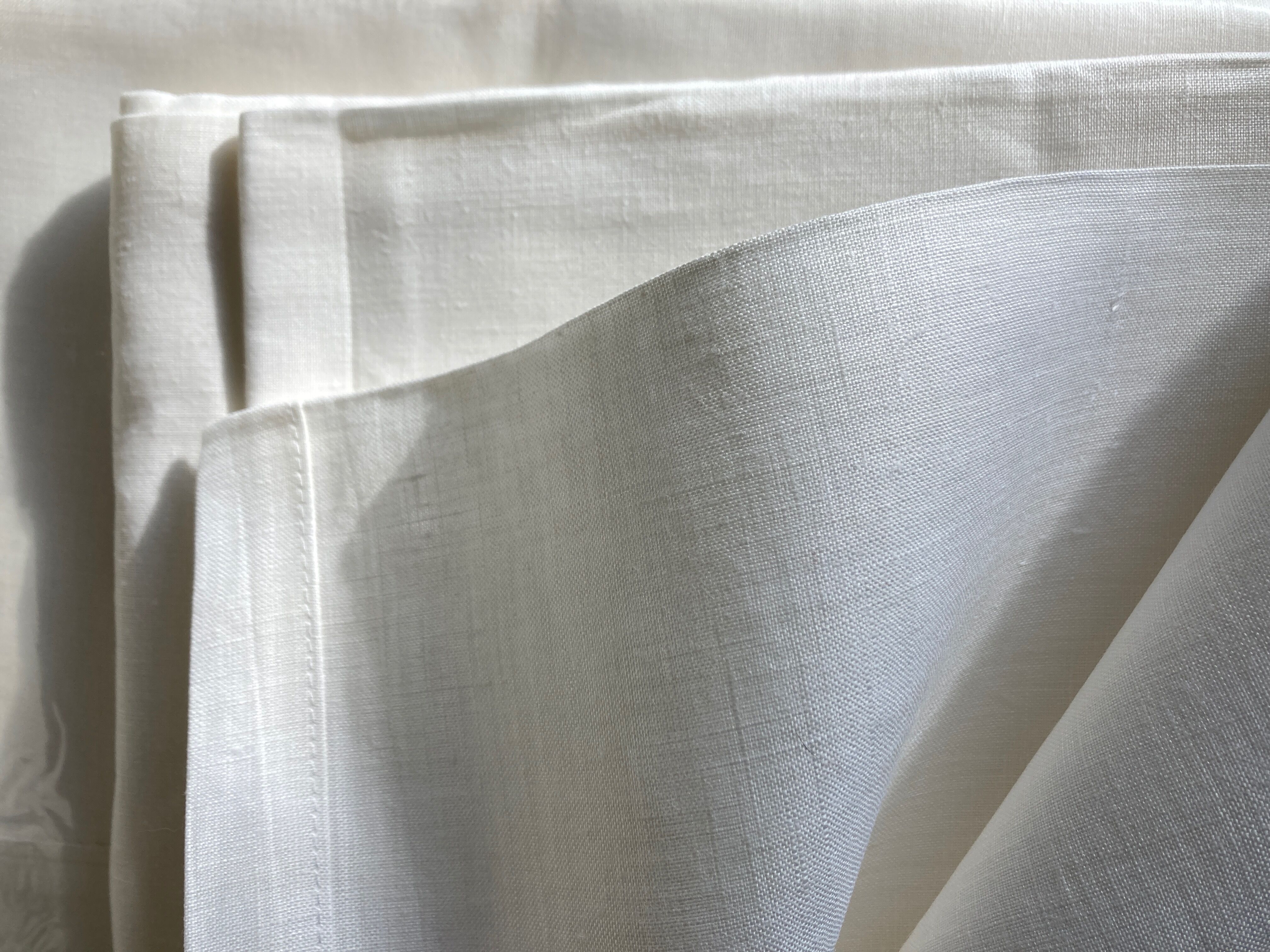 Pair of linen sheets twin beds in Gerardmer canvas reserve linen 1970