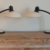 2 lampes flexibles orientables Aluminor années 80
