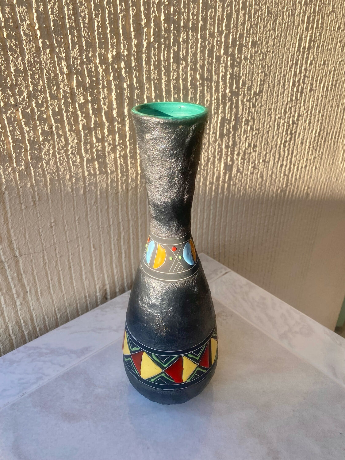 Deruta vase Italy mid-century