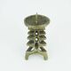 Outstanding 1960s 70s mid century brutalist brass candleholder for one big candle