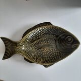 Vintage olive green fish Slurry