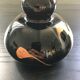 Black glass vase