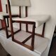 chaises de Henning Sorensen en palissandre massif et lainage blanc