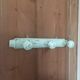 Coat rack bamboo patinated celadon green
