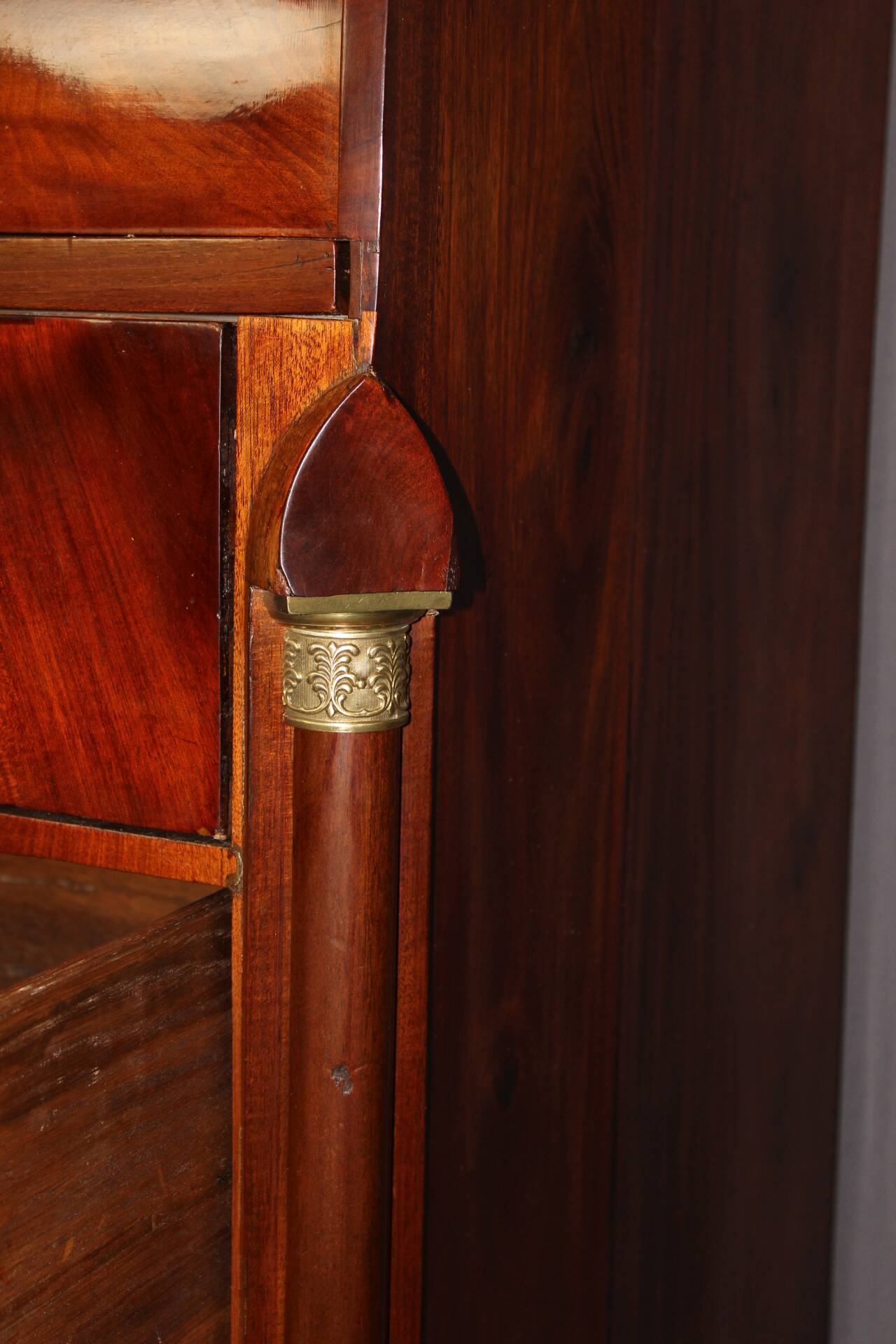 19th Century Mahogany Cylinder Secretary Desk