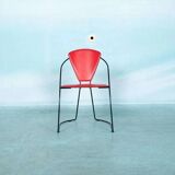 Ensemble de 4 chaises Linda, design italien des années 1980.