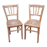 Pair of wooden chairs from the 60s/70s