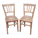 Paire de chaises en bois années 60/70