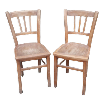 Pair of wooden chairs from the 60s/70s