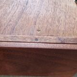 1950s mahogany wood wall shelf