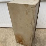 Ronéo 1950 industrial metal locker cabinet with 5 flaps