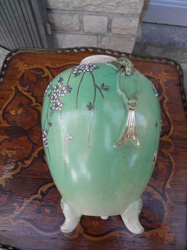 Old Japanese vase satsuma 19th deco asia