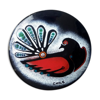 Enamelled catchall "Colombe", 1950s