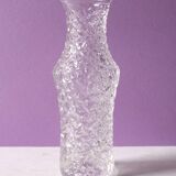 Mid-Century Pressed Glass Vase by Václav Hanuš: Czech Retro Decor