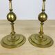 Pair of vintage gilded brass candlesticks
