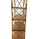 Étagère en Rotin des années 60 France