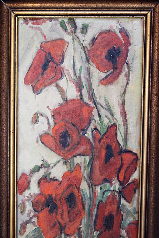 Tableau The Poppies by Simone Duval Wenta