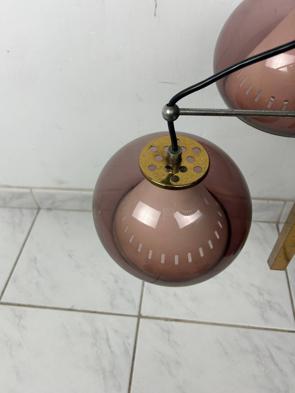 Lustre italien vintage Lamter Milano