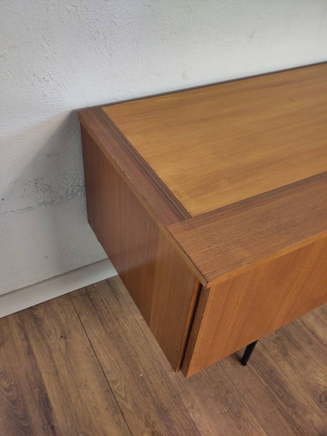 Scandinavian teak and metal sideboard