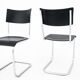 Dining table set table and 4 chairs by Mart Stam, Poland, 1930s