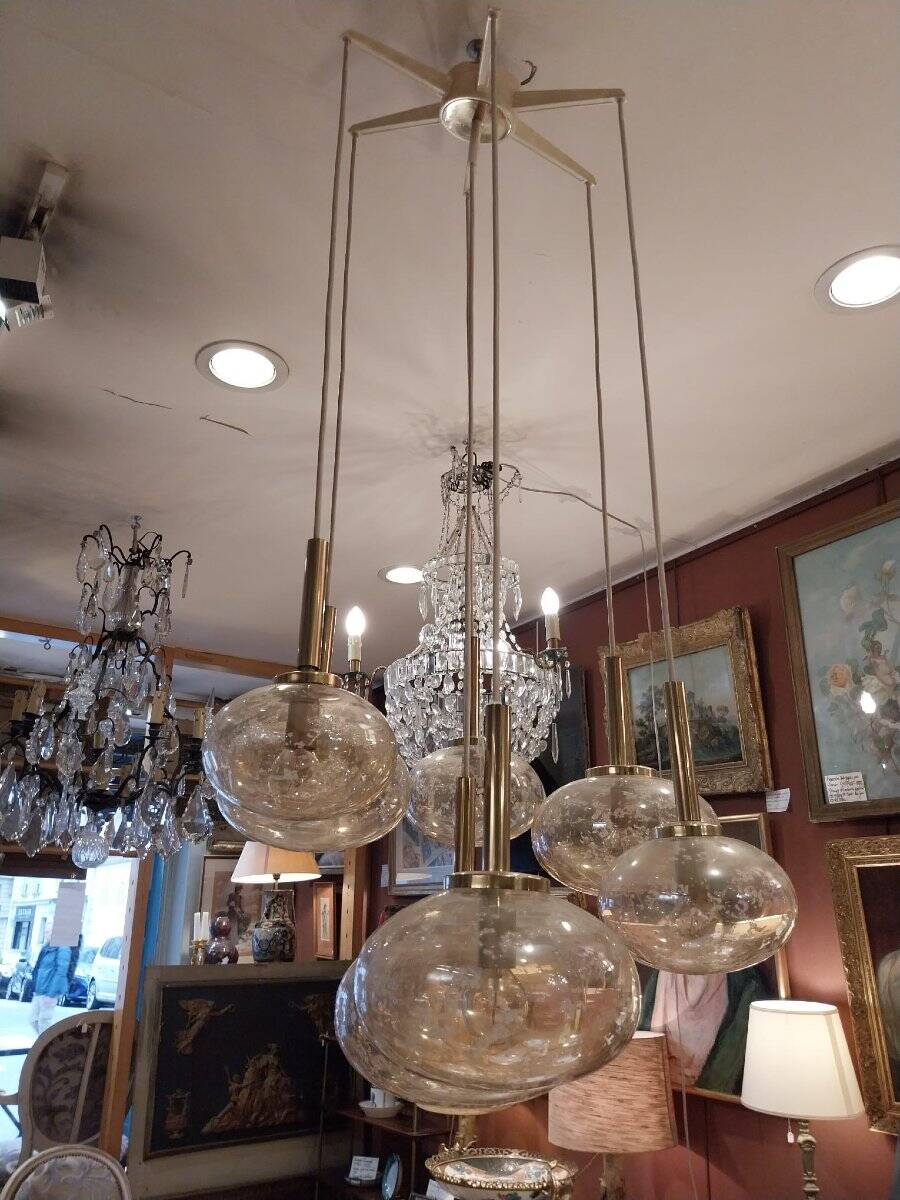 Cascade chandelier, Germany, 1970s.