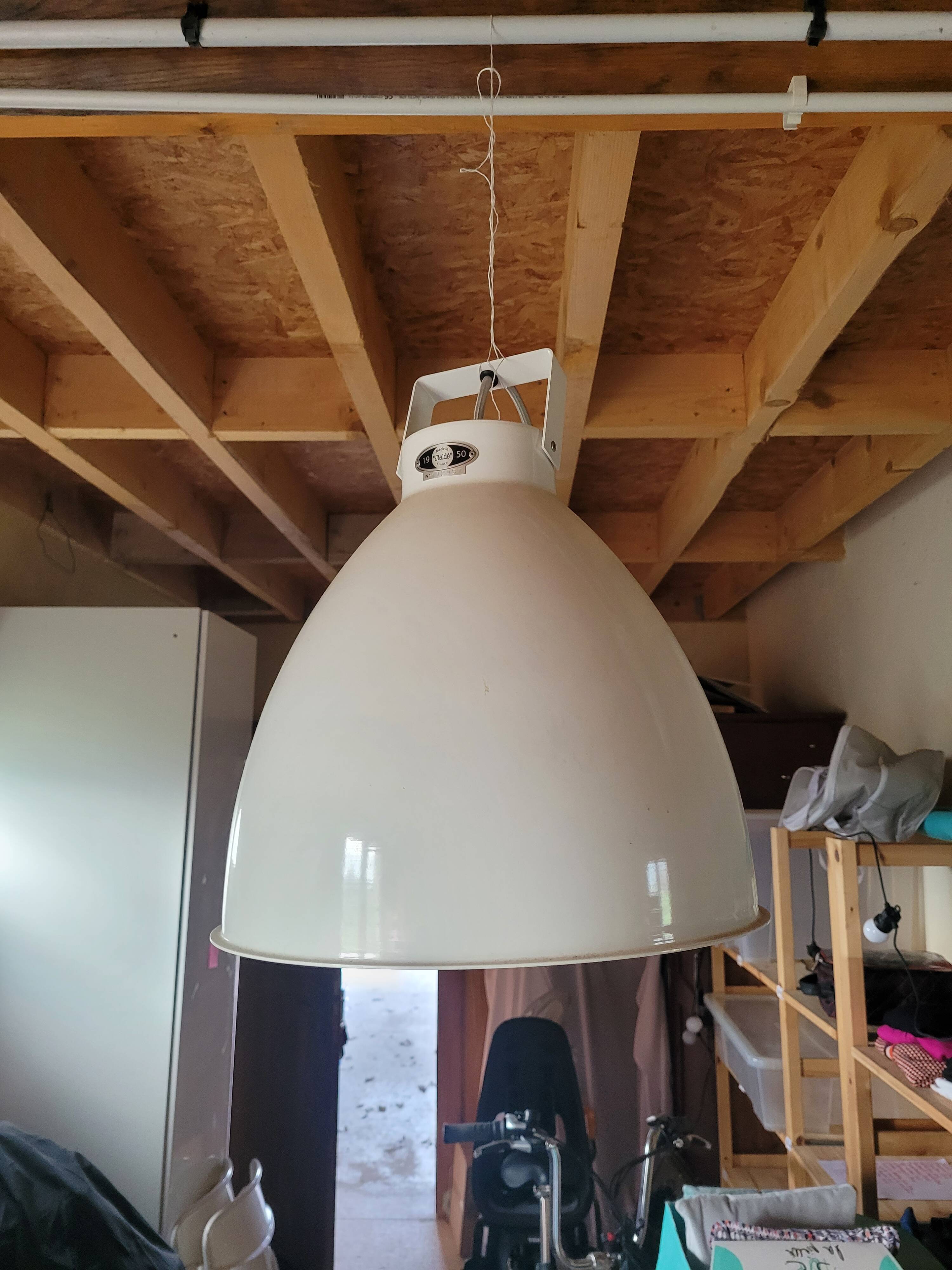Suspension Jielde A360 en métal blanc