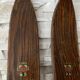 Pair of vintage wooden skis