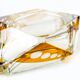 Art Deco ashtray, crystal glass, Huta Julia, Poland, 1960s