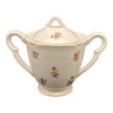 Ceramic sugar bowl with small multi-colored flowers - MLRDP11