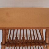Rattan bedside
