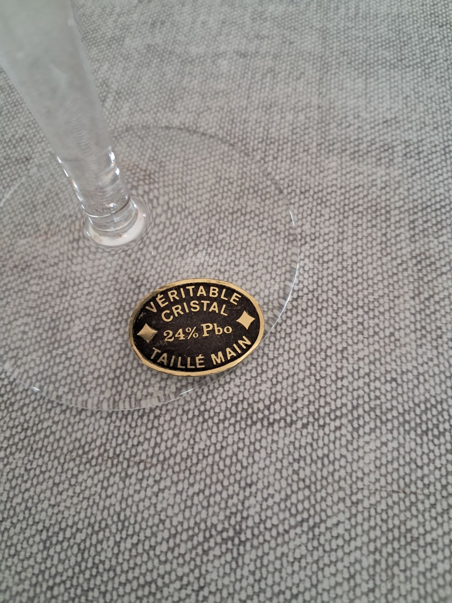 Coffret de 6 verres à vin en cristal de Lorraine neuf