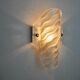 Frosted wall lamp, murano glass, italy, 1970