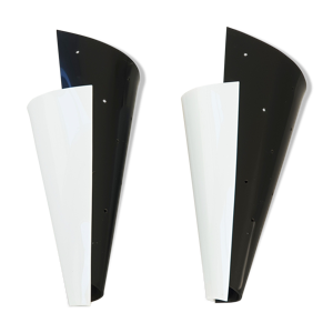 Paire d'appliques en - 1950