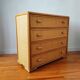 Vintage chest of drawers in light rattan