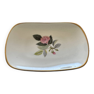 Vintage soap dish: wedgwood bone china made in england - hathaway pink