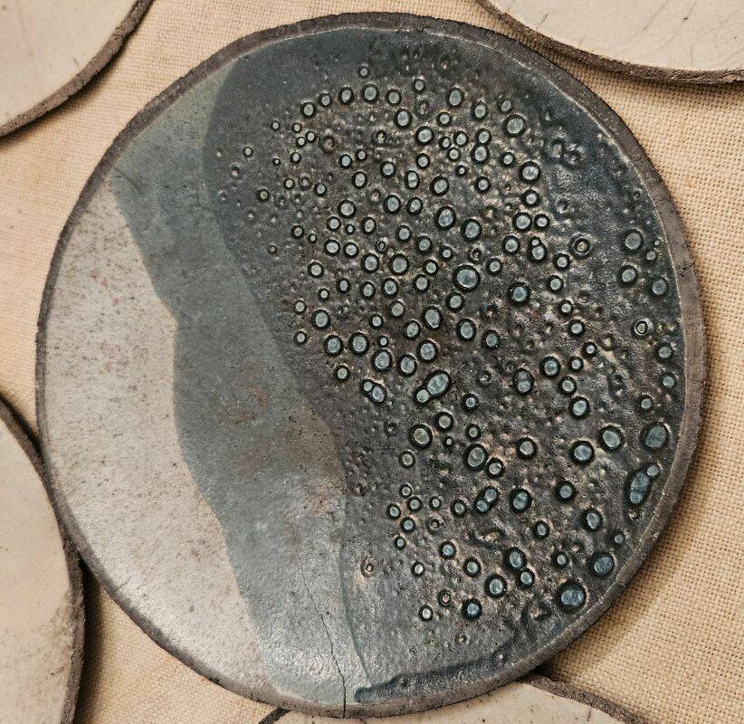 Annie Braut Set of 5 Small Raku Plates