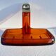 Set of 4 Burnt Orange 1970s Bathroom Accessories