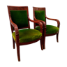 Pair of armchairs period resrauration