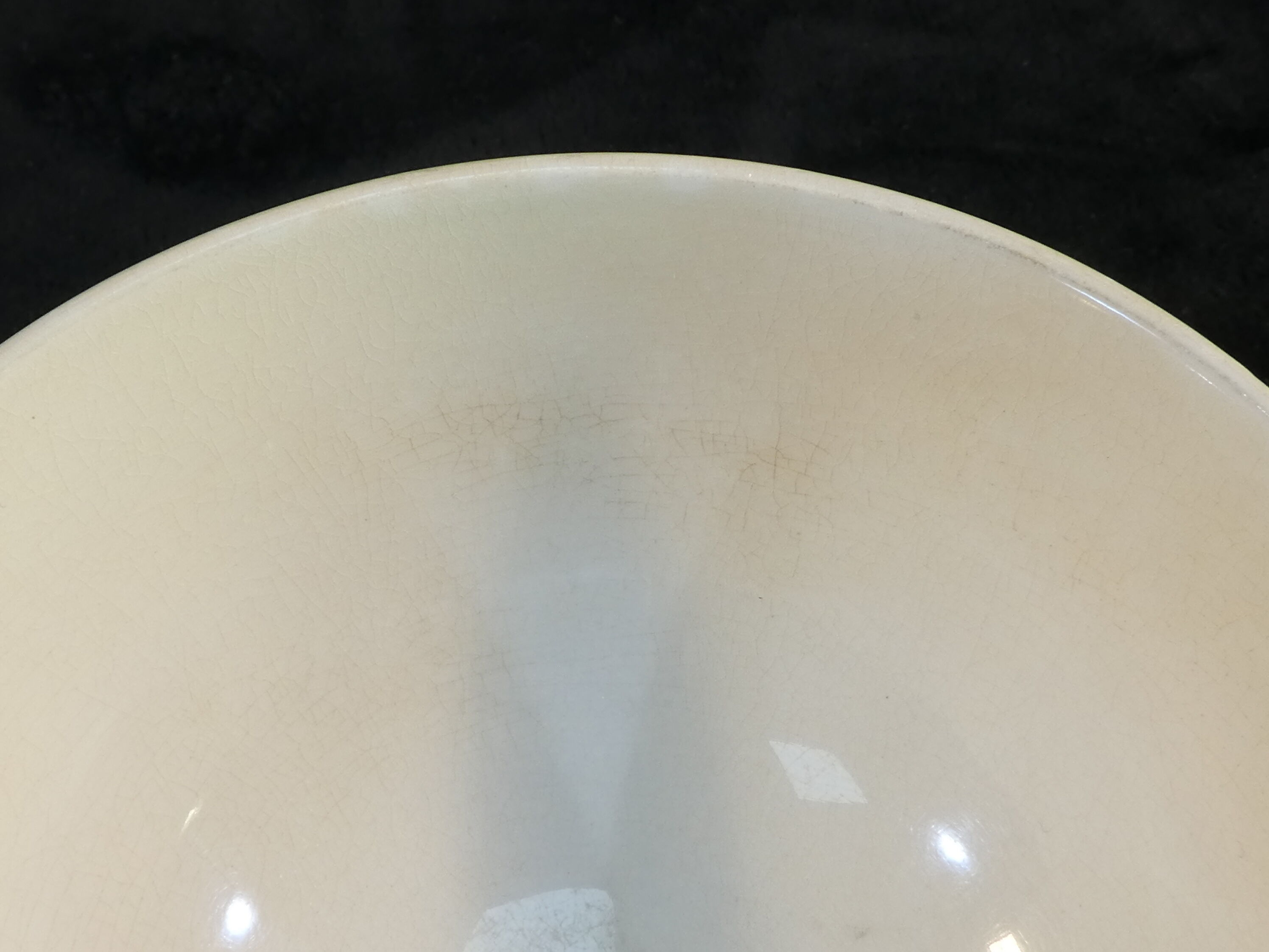 Former bol has facets Digoin green tiles