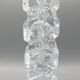 Moulded glass soliflore vase - Ingrid Glashette - 1970s
