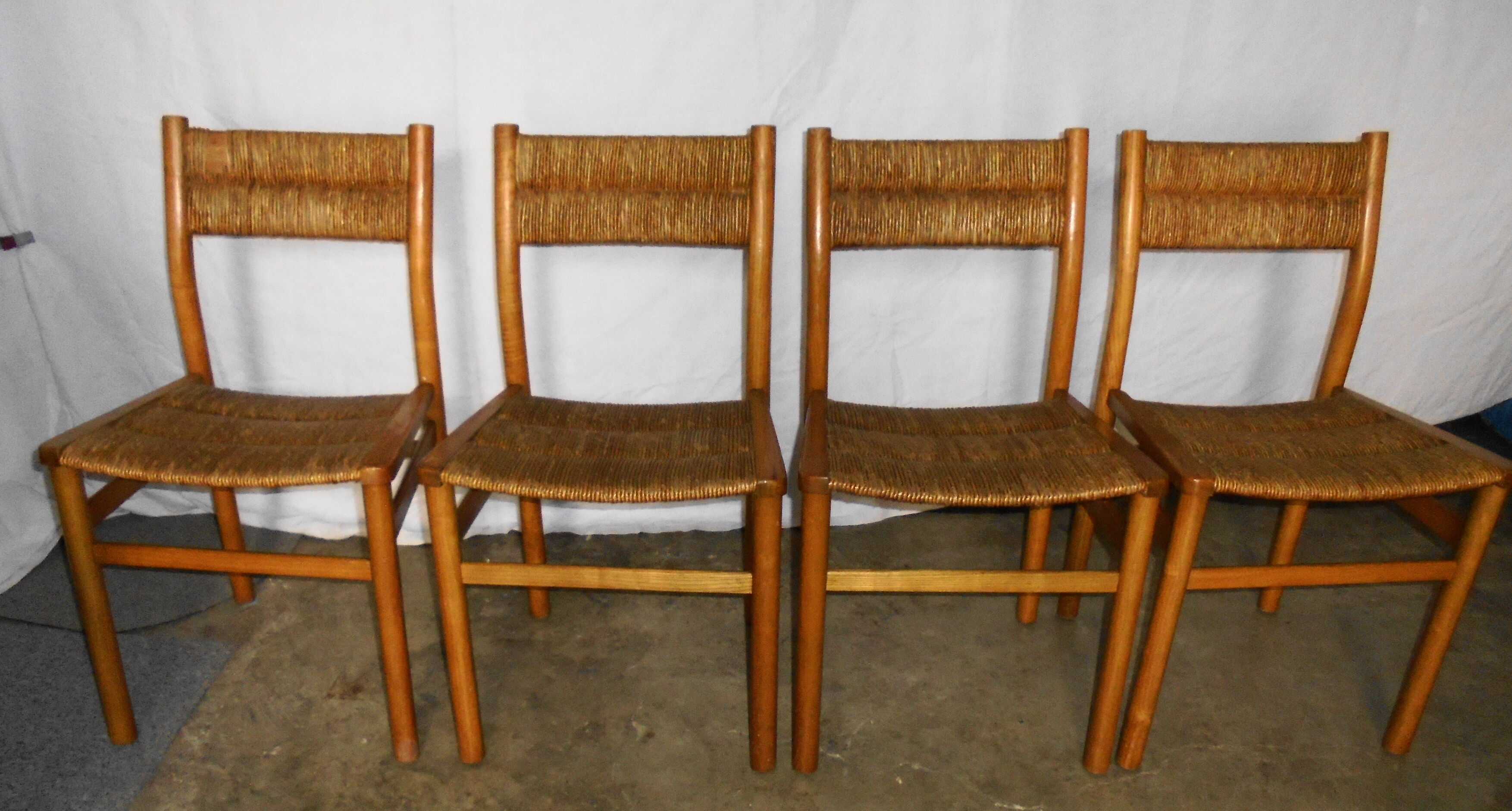 4 chaises de Pierre Gautier Delaye, modèle Week End des années 50